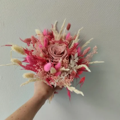 Bouquet séché Eclat de Rose