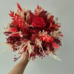 Bouquet séché Rouge eternel