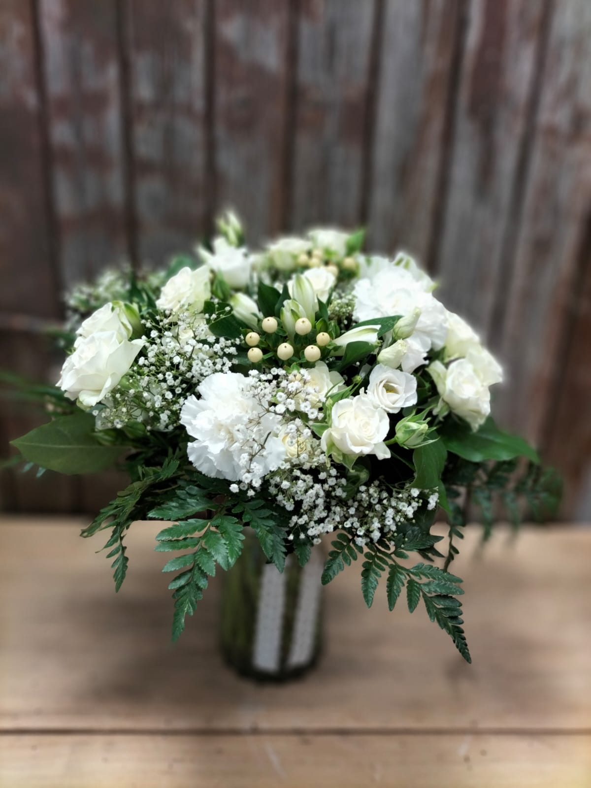 bouquet felicitations fleurs blanches touchard le mans
