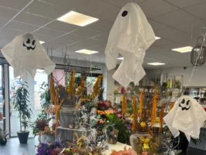 Décoration d’halloween par Touchard Fleurs