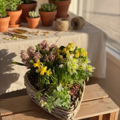 Jardin coeur ensoleillé