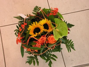 Bouquet de fleurs d’été aux couleurs estivales et tendances de 2026 disponible chez Maison Touchard Fleurs